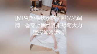 [MP4]短裤长腿妹子脱光光调情一番穿上黑丝乳推舔菊大力猛操呻吟娇喘