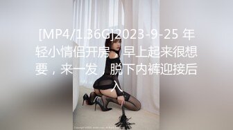 [MP4/1.36G]2023-9-25 年轻小情侣开房，早上起来很想要，来一发，脱下内裤迎接后入