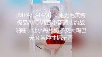 [MP4/ 344M] 长腿无毛美臀极品AVOVE跟小哥酒店约战啪啪，让小哥舔奶子交大鸡巴无套各种抽插玩弄