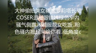 大神偷拍美女裙底萝莉塔长裙COSER逛街眼镜妹绿色窄内骚气侧露JK制服靓女吃饭..粉色骚内翘起来给你看..低角度cd