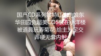 国产CD系列推特红人伪娘东华田园兔超美COS装在小洋楼被道具玩弄菊花 给主人足交弄硬无套内射